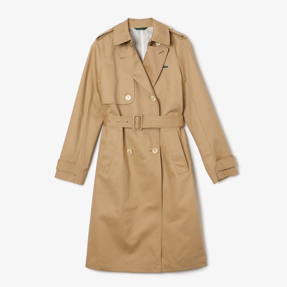 Lacoste Women’s Cotton Trench Coat NWT- size 8